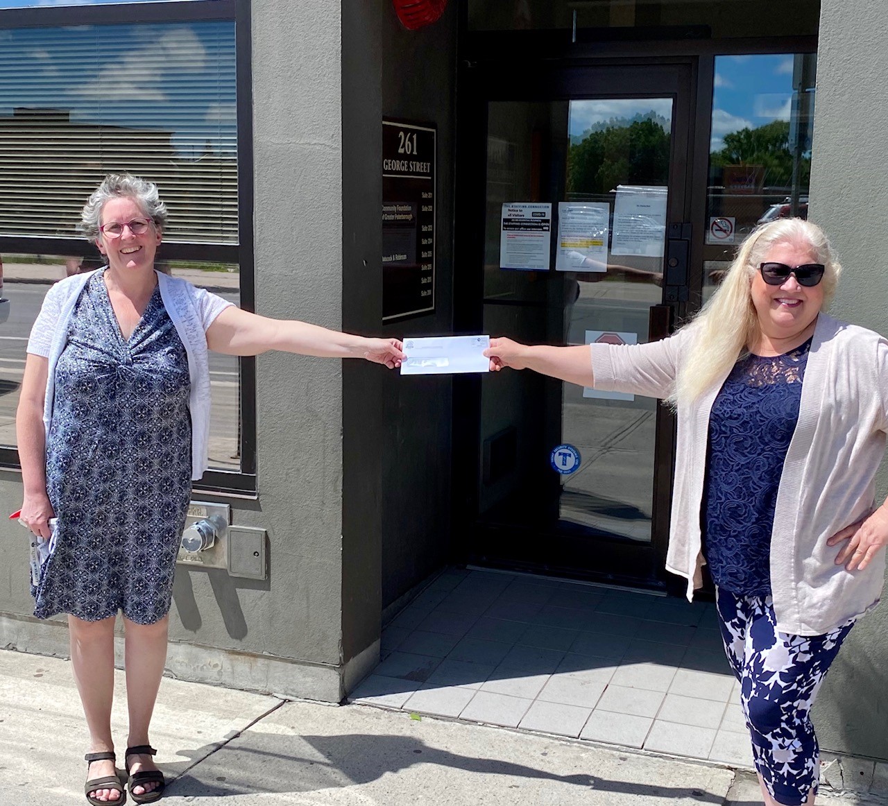 Community Foundation of Greater Peterborough receiving donation