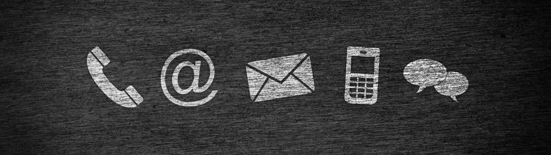 Mail and phone icons