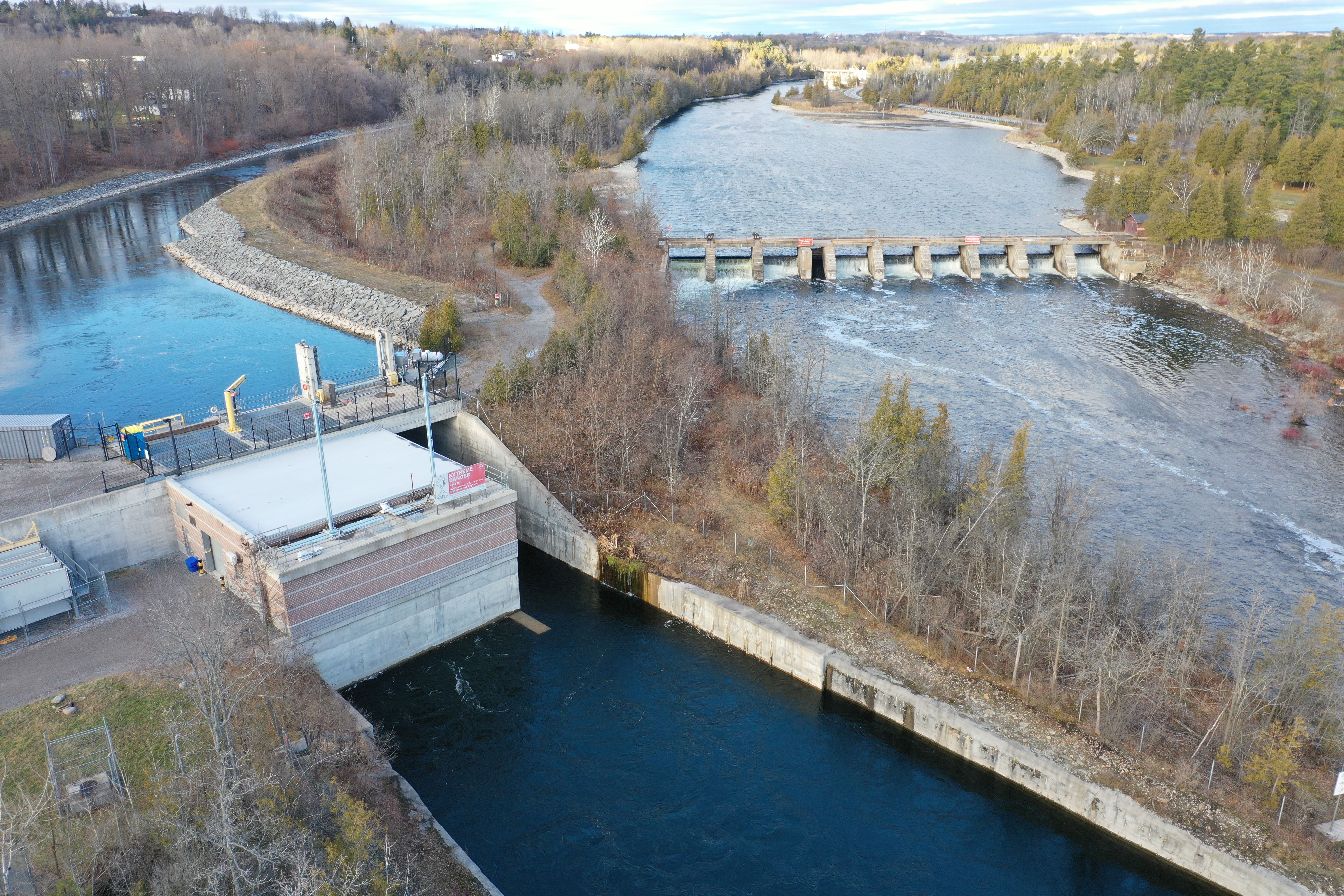 generating station and dam