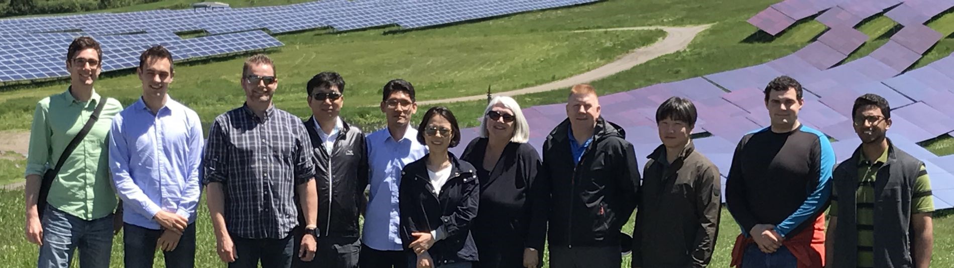 South Korea Power Utility staff visiting Lily Lake Solar Farm