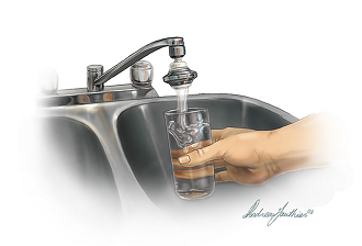 Drinking Water from Tap